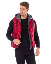 rote ärmellose Jacke von Cipo & Baxx