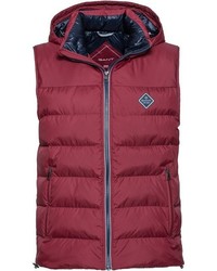 rote ärmellose Jacke von Gant