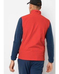 rote ärmellose Jacke von Jack Wolfskin