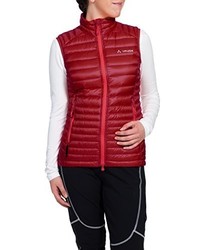 rote ärmellose Jacke von Vaude