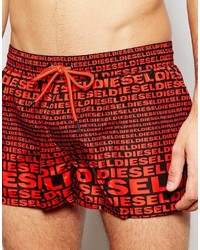 rote Badeshorts von Diesel