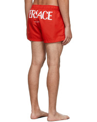 rote Badeshorts von Versace Underwear