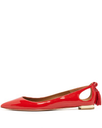 rote Ballerinas von Aquazzura