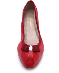 rote Ballerinas von Salvatore Ferragamo