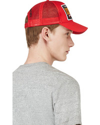 rote Baseballkappe von DSquared