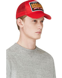 rote Baseballkappe von DSquared