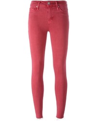 rote enge Jeans aus Baumwolle von Hudson
