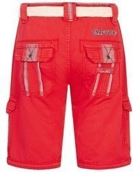 rote Baumwollshorts von Geographical Norway