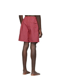 rote bedruckte Badeshorts von Solid and Striped