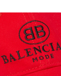 rote bedruckte Baseballkappe von Balenciaga