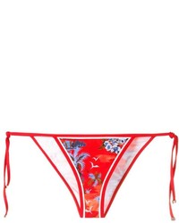 rote bedruckte Bikinihose