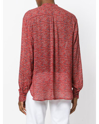 rote bedruckte Bluse von Etoile Isabel Marant