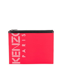 rote bedruckte Clutch Handtasche von Kenzo