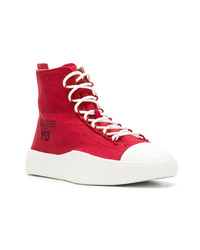 rote bedruckte hohe Sneakers von Y-3