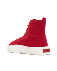 rote bedruckte hohe Sneakers von Y-3