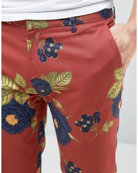 rote bedruckte Hose von Asos