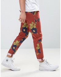 rote bedruckte Hose von Asos