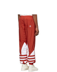 rote bedruckte Jogginghose von adidas Originals