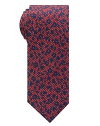 rote bedruckte Krawatte von Eterna