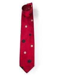 rote bedruckte Krawatte von Gianfranco Ferre