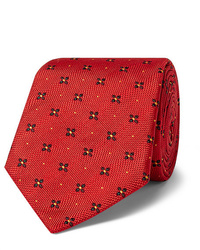 rote bedruckte Krawatte von Kingsman