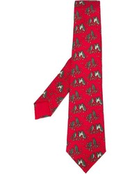 rote bedruckte Krawatte
