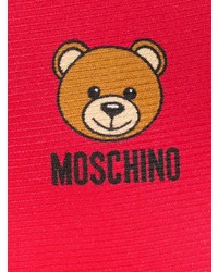 rote bedruckte Krawatte von Moschino