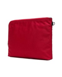 rote bedruckte Leder Clutch Handtasche von Dolce & Gabbana