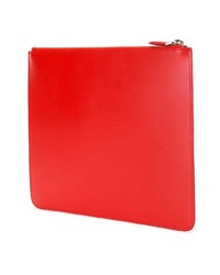 rote bedruckte Leder Clutch Handtasche von Givenchy