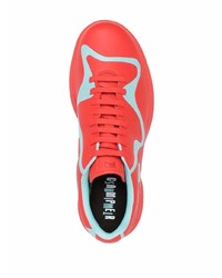 rote bedruckte Leder niedrige Sneakers von Camper