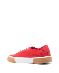 rote bedruckte niedrige Sneakers von Palm Angels