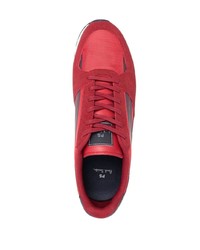 rote bedruckte niedrige Sneakers von PS Paul Smith