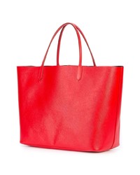 rote bedruckte Shopper Tasche aus Leder von Givenchy