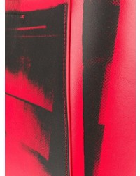 rote bedruckte Shopper Tasche aus Leder von Calvin Klein 205W39nyc