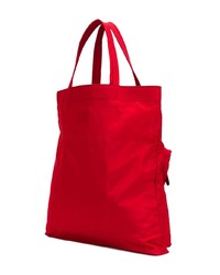 rote bedruckte Shopper Tasche aus Nylon von Anya Hindmarch