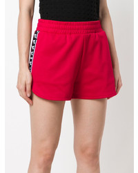 rote bedruckte Shorts von MSGM