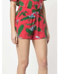 rote bedruckte Shorts von Zoe Karssen