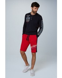 rote bedruckte Sportshorts von Camp David