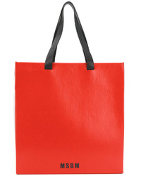 rote bedruckte Taschen von MSGM