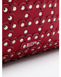 rote beschlagene Leder Umhängetasche von RED Valentino