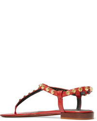 rote beschlagene Sandalen von Balenciaga