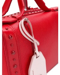 rote beschlagene Shopper Tasche aus Leder von Tod's