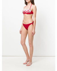 rote bestickte Bikinihose von Ermanno Scervino