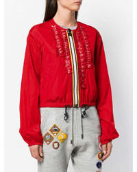 rote bestickte Bomberjacke von Dsquared2