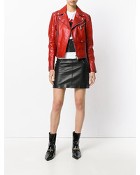 rote Bikerjacke von Dsquared2