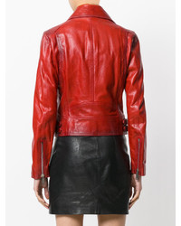 rote Bikerjacke von Dsquared2