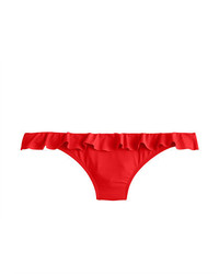 rote Bikinihose mit Rüschen