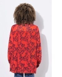 rote Bluse mit Knöpfen von Ulla Popken