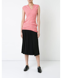 rote Bluse mit Vichy-Muster von Comme des Garcons