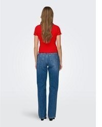 rote Bluse von Only